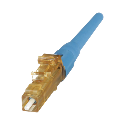 Conector de Fibra Óptica LC Simplex OptiCam, Monomodo 9/125 OS2, Pre-pulido, Color Azul Conector de Fibra Óptica LC Simplex OptiCam, Monomodo 9/125 OS2, Pre-pulido, Color Azul
