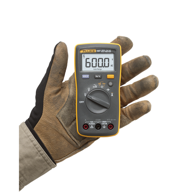 Multímetro Digital de Tamaño Compacto, Para Medición de Corriente y Tensión, Uso con Voltaje Máximo de 600 V, Pantalla LED Retroiluminada