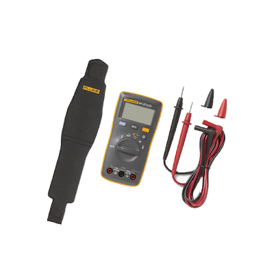 Multímetro Digital de Tamaño Compacto, Para Medición de Corriente y Tensión, Uso con Voltaje Máximo de 600 V, Pantalla LED Retroiluminada