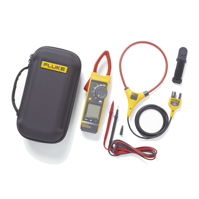 Pinza Amperimétrica de Corriente CC/CA de Verdadero Valor Eficaz con iFlex CAT III 1500 V. Ideal para Sistemas Solares, Eólicos, Baterías, Inversor, etc.