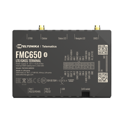 Profesional Rastreador Vehicular (GPS) 4G LTE Cat 1 Con Lectura Can / Bluetooth y Múltiples Entradas y Salidas Digitales Profesional Rastreador Vehicular (GPS) 4G LTE Cat 1 Con Lectura Can / Bluetooth y Múltiples Entradas y Salidas Digitales