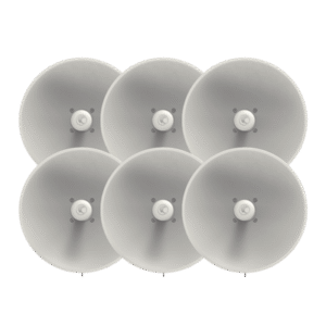 Paquete de 6 ePMP Force 300-25L para zonas con alta interferencia, hasta 400+ Mbps, 4910 - 6200 MHz, 802.11 AC Wave2, Antena de 25 dBi, baja latencia