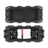 Cierre de Empalme para 24 fusiones de Fibra Óptica Horizontal, Exterior, IP68
