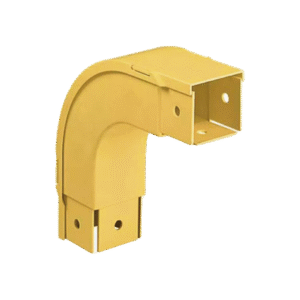 Bajada Vertical Exterior de 90º, Para uso con Canaletas 2x2 FiberRunner™, Color Amarillo