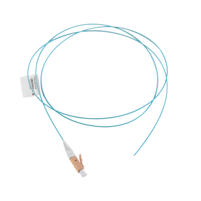 Pigtail de Fibra Óptica LC Simplex, Multimodo OM3 XGLO 50/125, OFNR, Color Aqua, 1 Metro Pigtail de Fibra Óptica LC Simplex, Multimodo OM3 XGLO 50/125, OFNR, Color Aqua, 1 Metro