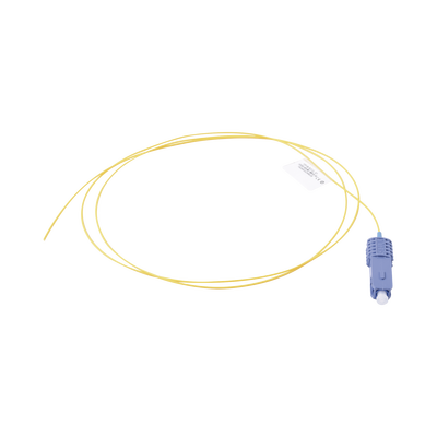 Pigtail de Fibra Óptica SC/UPC Simplex, Monomodo OS1/OS2 XGLO, OFNR, Color Amarillo, 1 Metro Pigtail de Fibra Óptica SC/UPC Simplex, Monomodo OS1/OS2 XGLO, OFNR, Color Amarillo, 1 Metro