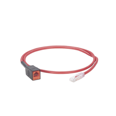 Cable de Prueba Para Plugs Rj45 de Terminación en Campo (MPTL), Cat6A, UTP, 1 Metro, Color Rojo Cable de Prueba Para Plugs Rj45 de Terminación en Campo (MPTL), Cat6A, UTP, 1 Metro, Color Rojo