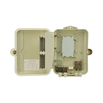 Gabinete Pasivo de Fibra Óptica, Acepta Dos Placas FPONEAP12, Protección IP55, Montaje en Poste o Pared