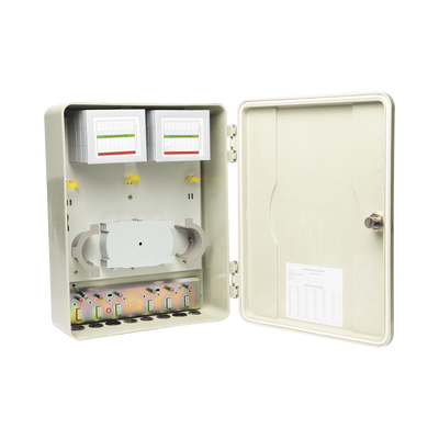 Gabinete Pasivo de Fibra Óptica, Acepta Cuatro Placas FPONEAP12, IP55, Montaje en Poste o Pared Gabinete Pasivo de Fibra Óptica, Acepta Cuatro Placas FPONEAP12, IP55, Montaje en Poste o Pared