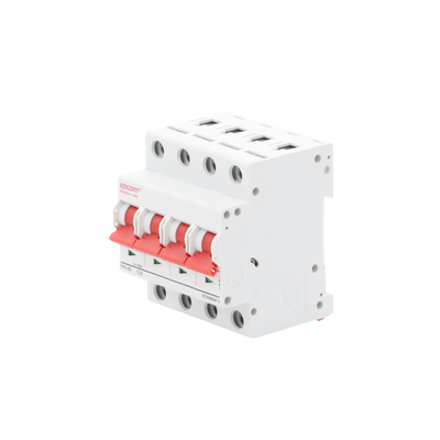 Protección Térmica/ Interruptor 4P, 25A, Corriente Directa 1000 Vcc para Aplicación Fotovoltaica Montaje Riel DIN