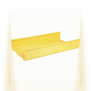 Canaleta FiberRunner™ 12X4, de PVC Rígido, Color Amarillo, 1.8 m de Largo