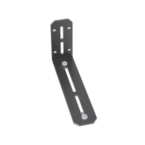 Soporte en L de Montaje a Pared, o Parte Frontal o Posterior de Gabinetes, para Canaletas FiberRunner 4X4 o 6x4, Color Negro