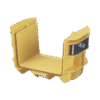 Union Recta "Cople", Para Canaleta FiberRunner™ 4X4, Color Amarillo Union Recta "Cople", Para Canaleta FiberRunner™ 4X4, Color Amarillo