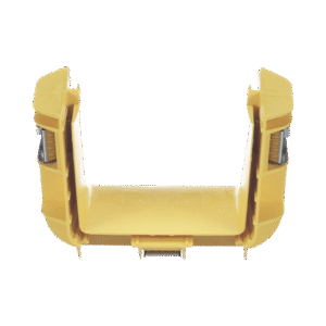Union Recta "Cople", Para Canaleta FiberRunner™ 4X4, Color Amarillo