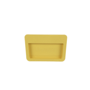 Tapa Final Para Canaletas FiberRunner™ 6x4, de Instalación a Presión, Color Amarillo