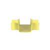 Accesorio de 4 Vías Horizontal, Con Ángulos a 90º, Para Canaletas FiberRunner™ 6X4, Color Amarillo