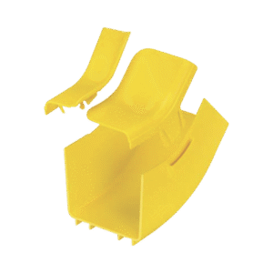 Bajada Vertical Interior de 45º con Tapa, Para uso con Canaletas 4X4 FiberRunner™, Color Amarillo