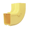 Bajada Vertical Interior de 90º con Tapa, Para uso con Canaletas 4X4 FiberRunner™, Color Amarillo