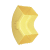 Bajada Vertical Interior de 90º con Tapa, Para uso con Canaletas 6X4 FiberRunner™, Color Amarillo