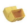 Bajada Vertical Interior de 90º con Tapa, Para uso con Canaletas 6X4 FiberRunner™, Color Amarillo