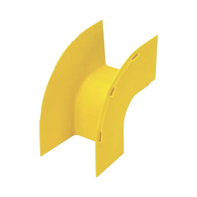 Bajada Vertical Exterior de 90º, Para uso con Canaletas 4X4 FiberRunner™, Color Amarillo