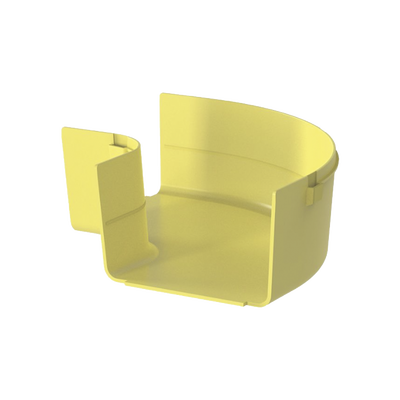 Ángulo Recto a 90º Horizontal, Para Canaletas FiberRunner™ 6X4, Color Amarillo Ángulo Recto a 90º Horizontal, Para Canaletas FiberRunner™ 6X4, Color Amarillo