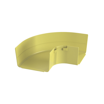 Ángulo Recto a 90º Horizontal, Para Canaletas FiberRunner™ 6X4, Color Amarillo Ángulo Recto a 90º Horizontal, Para Canaletas FiberRunner™ 6X4, Color Amarillo