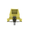 Bajada Para Canaleta FiberRunner™, Uso con Medidas 4x4, 6X4, 12X4, o 24X12, Con Reducción a 4X4, Color Amarillo