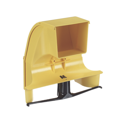 Bajada Para Canaleta FiberRunner™, Uso con Medidas 4x4, 6X4, 12X4, o 24X12, Con Reducción a 4X4, Color Amarillo Bajada Para Canaleta FiberRunner™, Uso con Medidas 4x4, 6X4, 12X4, o 24X12, Con Reducción a 4X4, Color Amarillo