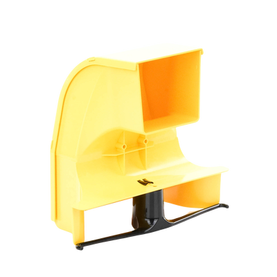 Bajada Para Canaleta FiberRunner™, Uso con Medidas 4x4, 6X4, 12X4, o 24X12, Con Reducción a 4X4, Color Amarillo Bajada Para Canaleta FiberRunner™, Uso con Medidas 4x4, 6X4, 12X4, o 24X12, Con Reducción a 4X4, Color Amarillo