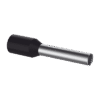 Ferrule Aislado Para Cables 16 AWG, PIN de 10 mm de Longitud, Mango Color Negro, Paquete de 500pz