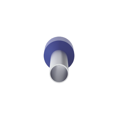 Ferrule Aislado Para Cables 14 AWG, PIN de 12 mm de Longitud, Mango Color Azul, Paquete de 500pz