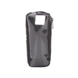 Funda Reforzada en Piel para Cinto, con Cierre y Amplio Visor Frontal Transparente para Radios Aéreos IC-A25.