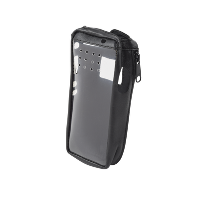 Funda Reforzada de Piel, Lazo para Cinto, Ventana Plástica y Cierre Lateral / IC-F3161DS, IC-F4161DS. Funda Reforzada de Piel, Lazo para Cinto, Ventana Plástica y Cierre Lateral / IC-F3161DS, IC-F4161DS.