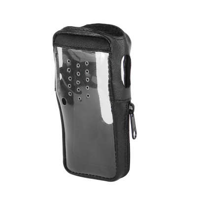 Funda de Piel Reforzada V1 con Cubierta de Plástico para Radios TK-2000K, TK-3000K
