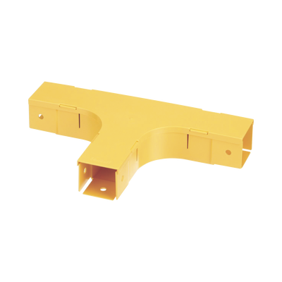 Accesorio en T Horizontal, Con Ángulos a 90º, Para Canaletas FiberRunner™ 2X2, Color Amarillo Accesorio en T Horizontal, Con Ángulos a 90º, Para Canaletas FiberRunner™ 2X2, Color Amarillo