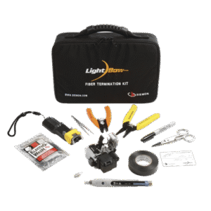 Kit de Herramienta "LightBow" para Terminación de Conectores de fibra óptica Pre-pulidos LC/SC, Monomodo o Multimodo