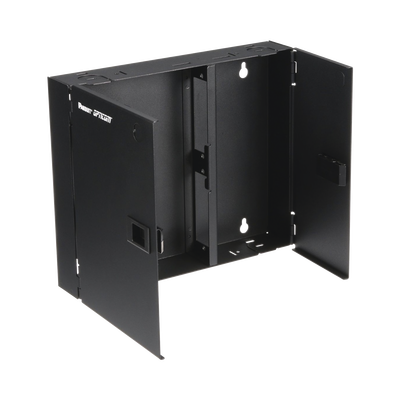 Caja de Conexión de Fibra Óptica, Para Montaje en Pared, Acepta 2 Placas FAP o FMP, Hasta 48 Fibras, Color Negro Caja de Conexión de Fibra Óptica, Para Montaje en Pared, Acepta 2 Placas FAP o FMP, Hasta 48 Fibras, Color Negro