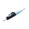 Pigtail de Fibra Óptica LC Simplex, Multimodo OM3 50/125, 900um, Color Aqua, 1 Metro