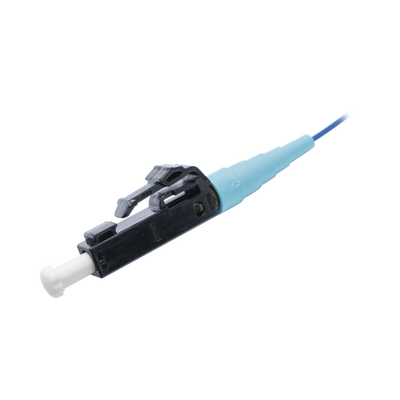 Pigtail de Fibra Óptica LC Simplex, Multimodo OM3 50/125, 900um, Color Aqua, 1 Metro