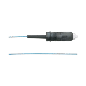 Pigtail de Fibra Óptica SC Simplex, Multimodo OM3 50/125, 900um, Color Aqua, 1 Metro