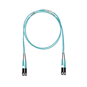 Jumper de Fibra Optica Multimodo 50/125 OM3, SC-SC Duplex, LSZH (Cero Halógenos), Color Aqua, 8 Metros