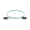 Jumper de Fibra Optica Multimodo 50/125 OM3, SC-SC Duplex, OFNR (Riser), Color Aqua, 2 Metros