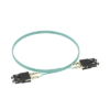 Jumper de Fibra Optica Multimodo 50/125 OM3, SC-SC Duplex, OFNR (Riser), Color Aqua, 3 Metros