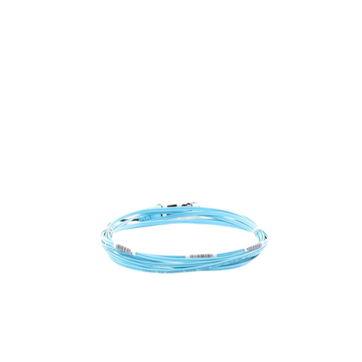 Jumper de Fibra Optica Multimodo 50/125 OM3, LC-LC Duplex, OFNR (Riser), Color Aqua, 3 Metros