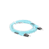 Jumper de Fibra Optica Multimodo 50/125 OM4, LC-LC Duplex, OFNR (Riser), Color Aqua, 3 Metros Jumper de Fibra Optica Multimodo 50/125 OM4, LC-LC Duplex, OFNR (Riser), Color Aqua, 3 Metros