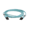 Jumper de Fibra Optica Multimodo 50/125 OM4, LC-LC Duplex, OFNR (Riser), Color Aqua, 10 Metros Jumper de Fibra Optica Multimodo 50/125 OM4, LC-LC Duplex, OFNR (Riser), Color Aqua, 10 Metros
