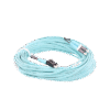 Jumper de Fibra Optica Multimodo 50/125 OM4, LC-LC Duplex, OFNR (Riser), Color Aqua, 20 Metros