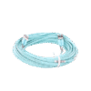 Jumper de Fibra Optica Multimodo 50/125 OM4, LC-LC Duplex, OFNR (Riser), Color Aqua, 20 Metros