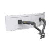 Montaje de Escritorio articulado para 2 monitores de 27-34" / Soporta hasta 16 kg por brazo/ Vesa 75 x 75 / 100 x 100 / Acero / Giro: 360°